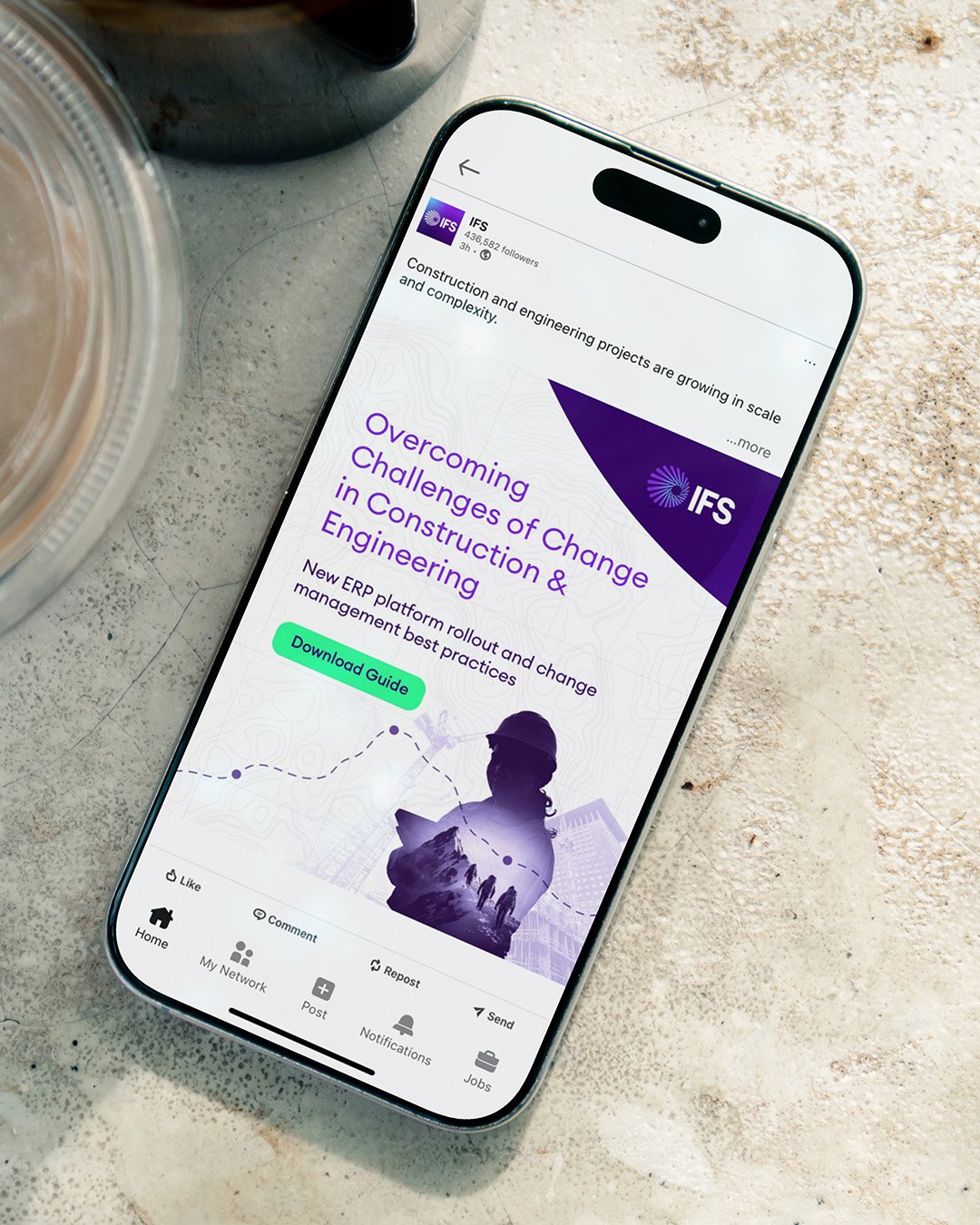 IFS – Overcome Change – SM Mockup 1