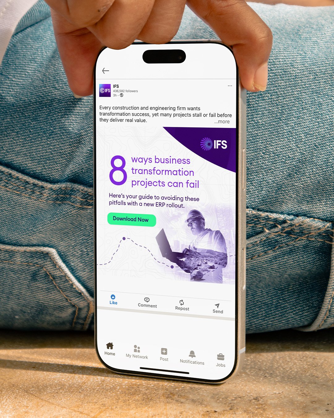IFS – Overcome Change – SM Mockup 2